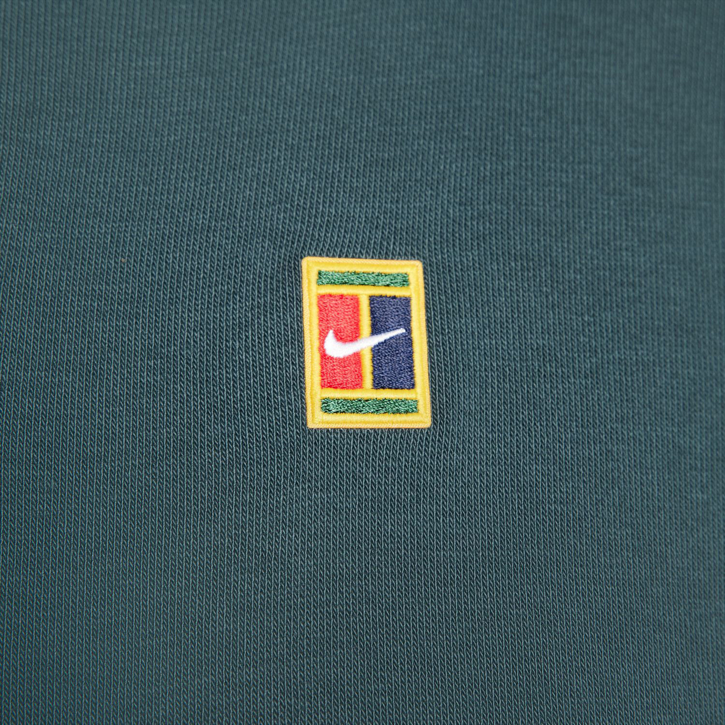 Nike Dri-Fit Court Heritage Half-Zip Fleece Haut Manches Longues Femmes - Vert