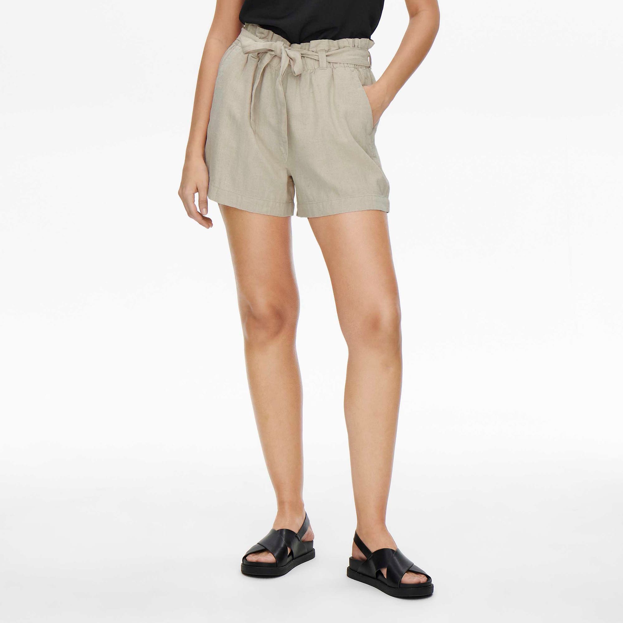 Short Femme beige