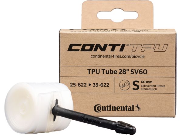 Continental TPU 700x25-35C Cykelslange, 60mm Racerventil