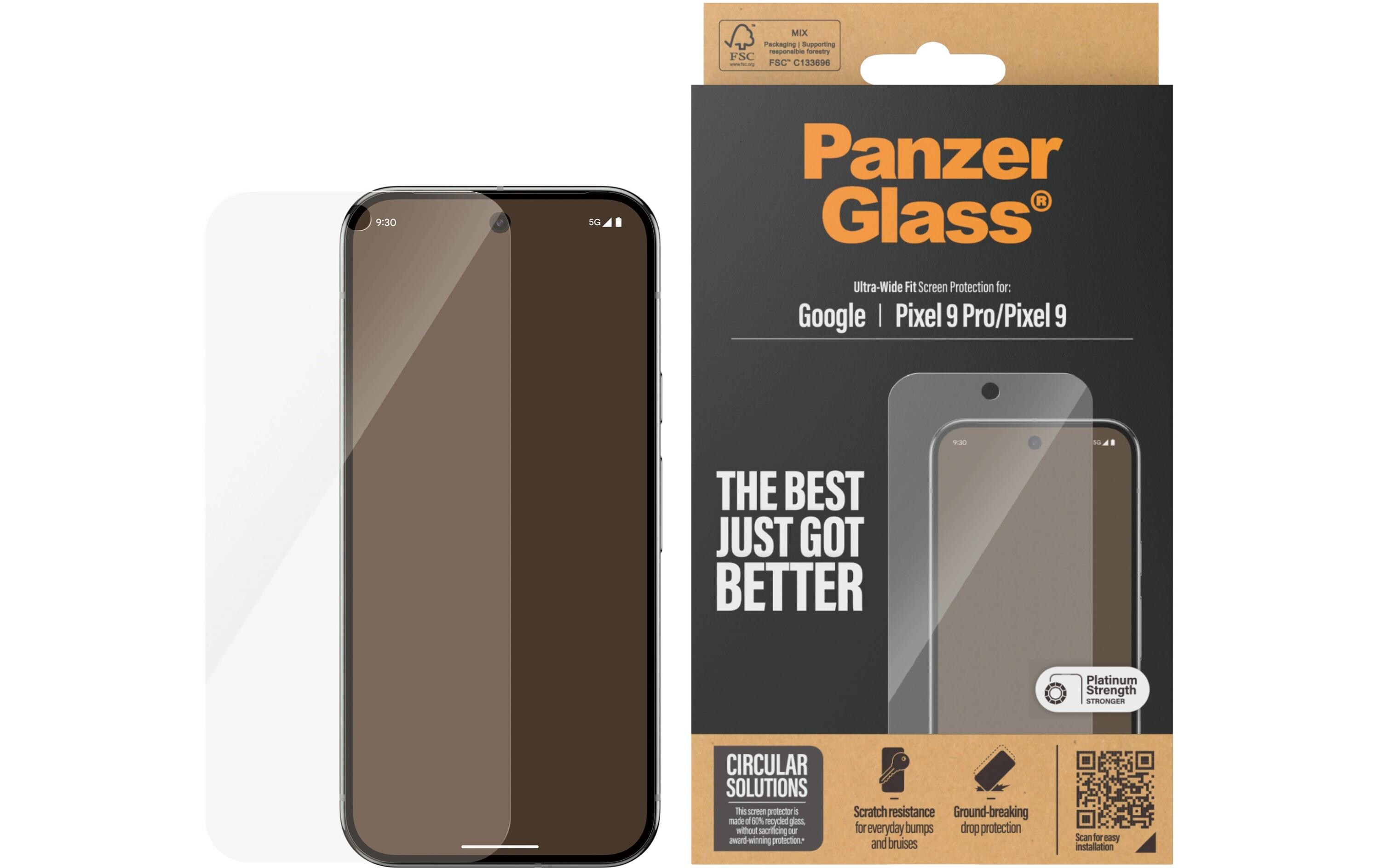 Displayschutz Ultra Wide Fit Pixel 9/Pixel 9 ProDisplay-Schutzfolie für das Google Pixel 9/Pixel 9 Pro