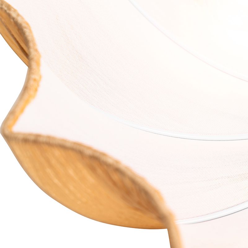 Japandi plafondlamp beige 52cm 3-lichts - Plu