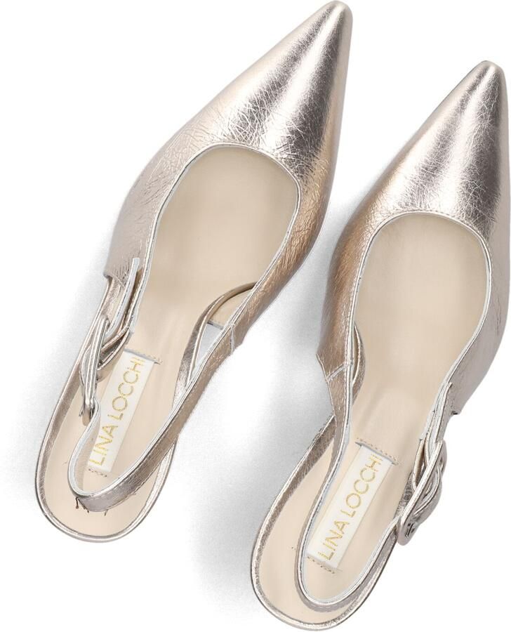 LINA LOCCHI Slingbacks Dames Au263 Maat: 38 Materiaal: Leer Kleur: Goudkleurig