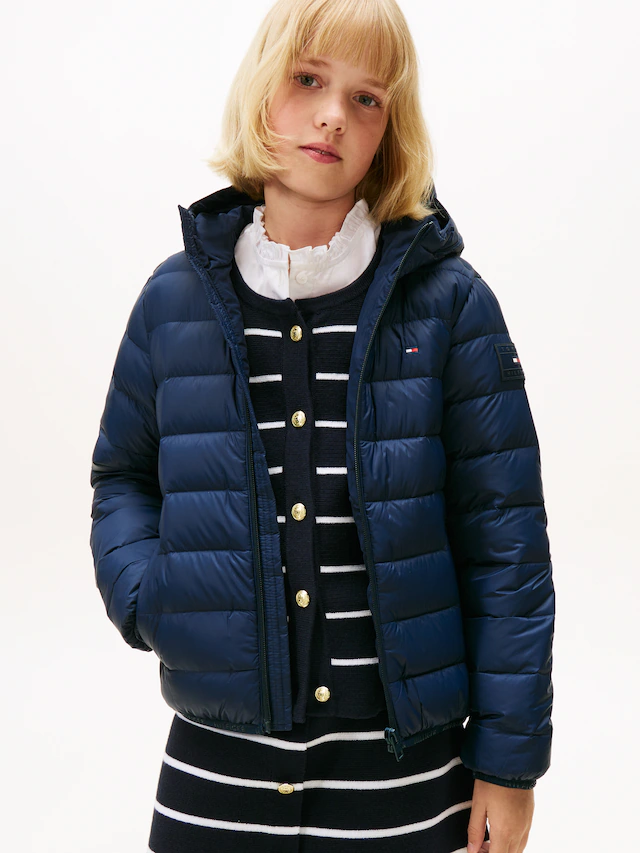 Tommy Hilfiger Steppjacke »U LIGHT DOWN HOODED JACKET« mit Kapuze Kinder bis 16 Jahre