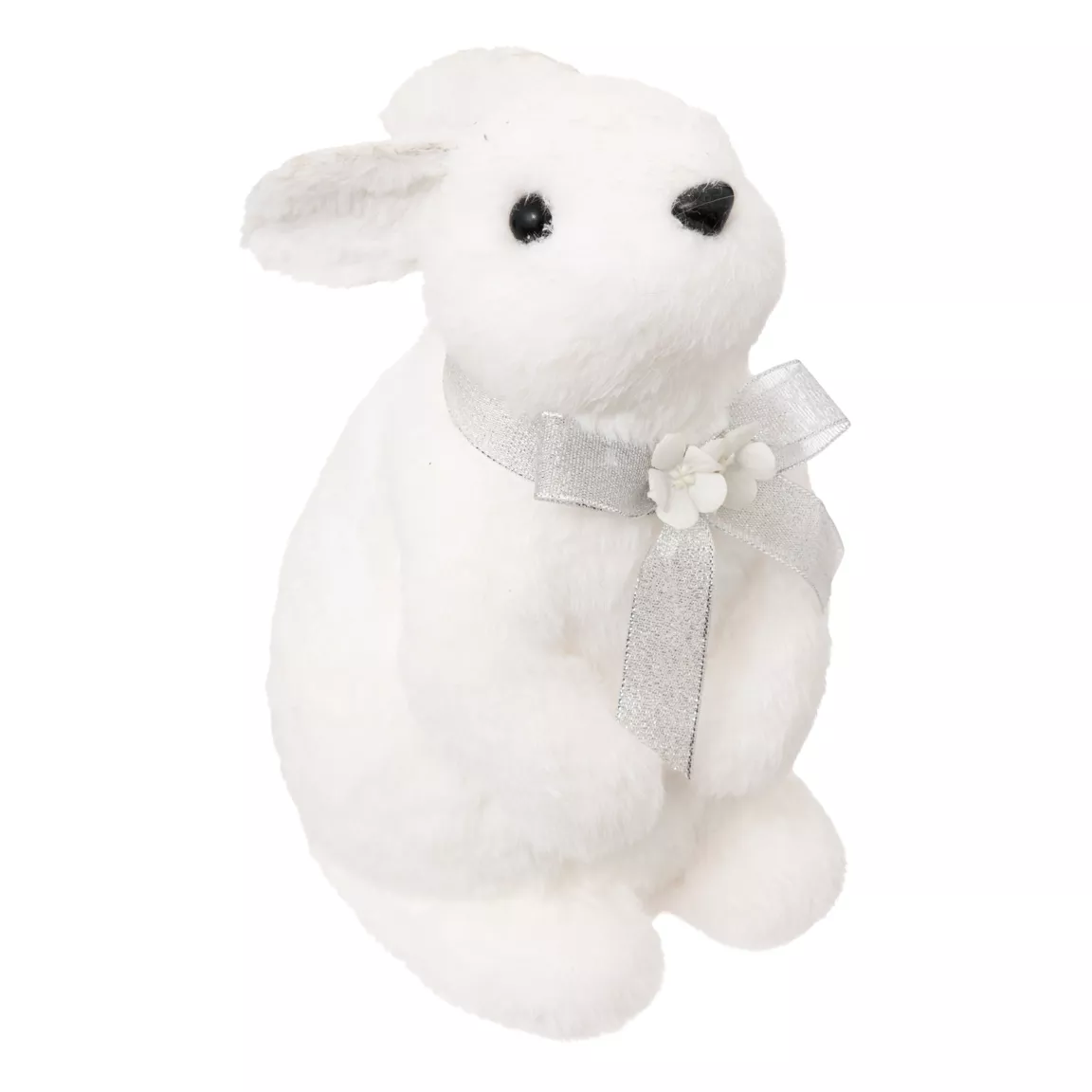 Lapin de Noël (H25 cm) Giulia petit nœud