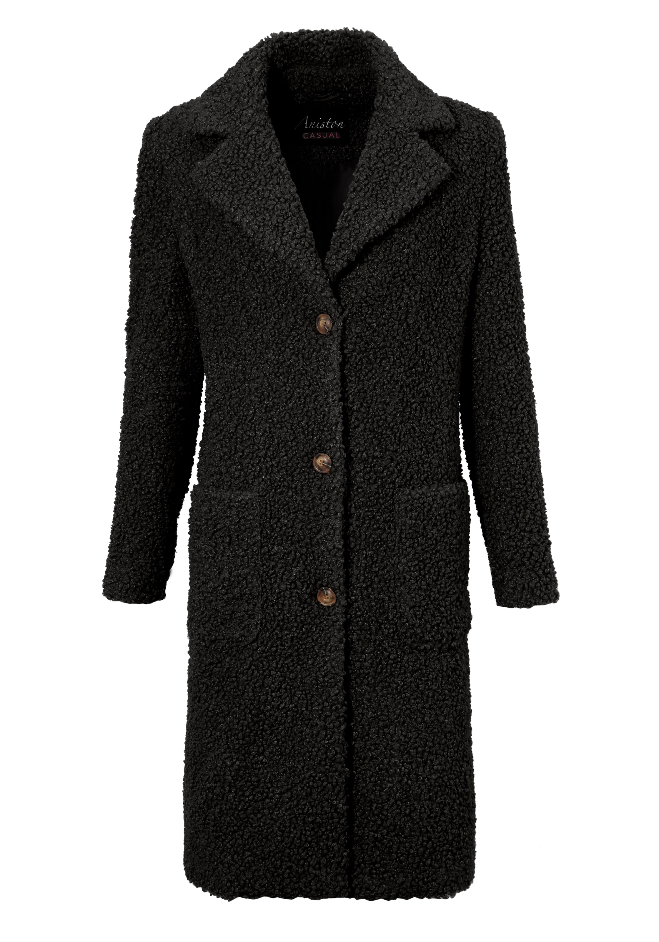 Aniston CASUAL Kurzmantel , in Plüsch-Optik