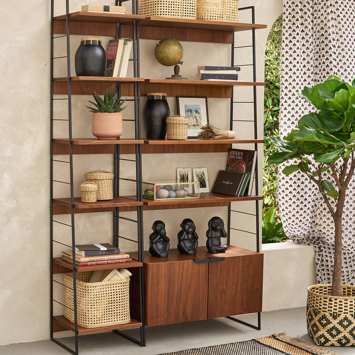 LA REDOUTE INTERIORS<br>Prateleira Vintage Van Walnootfineer, Alt.190 cm, Watford