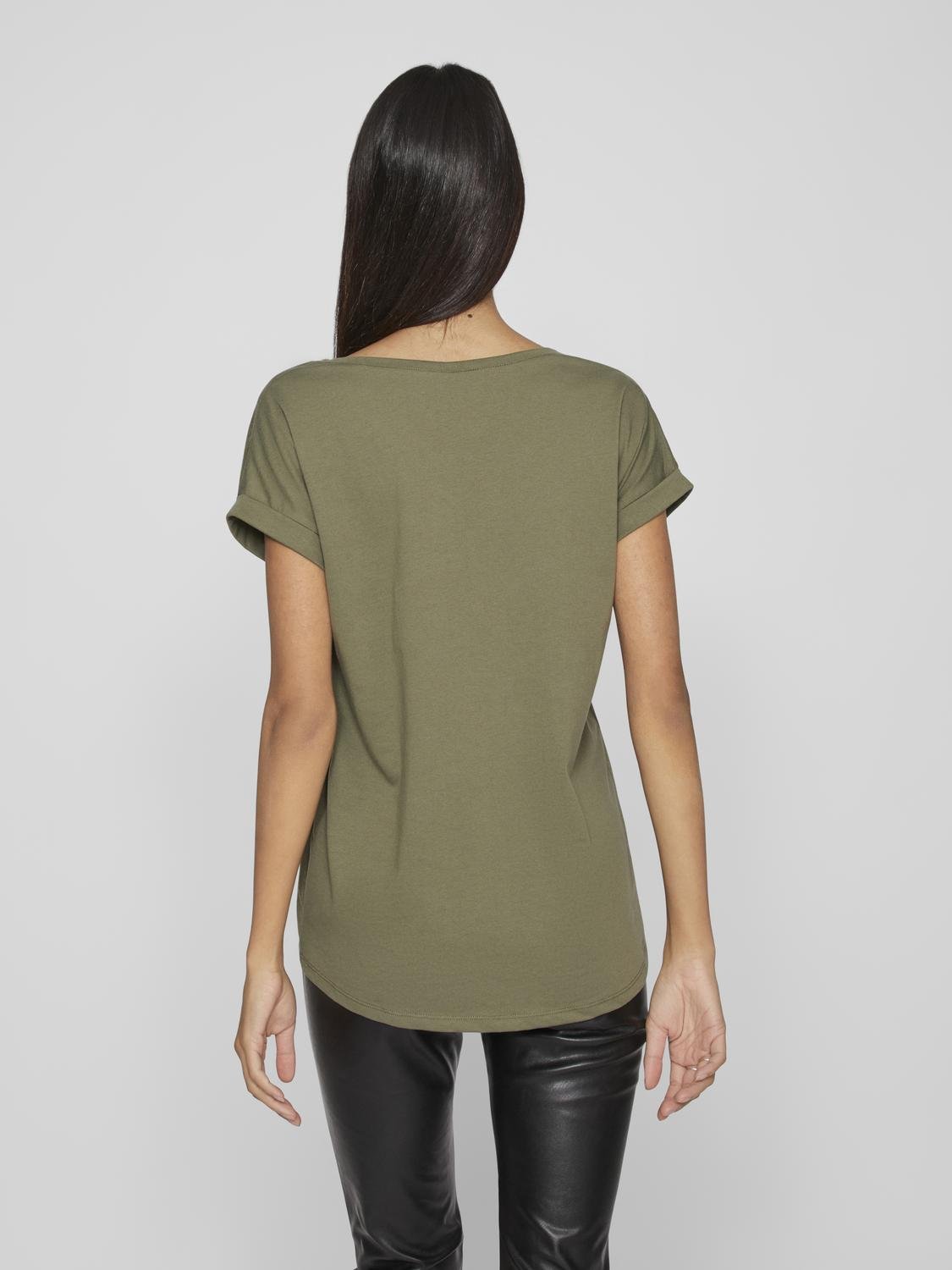 Vila  Vidreamers New Pure t-shirt - Dusty Olive