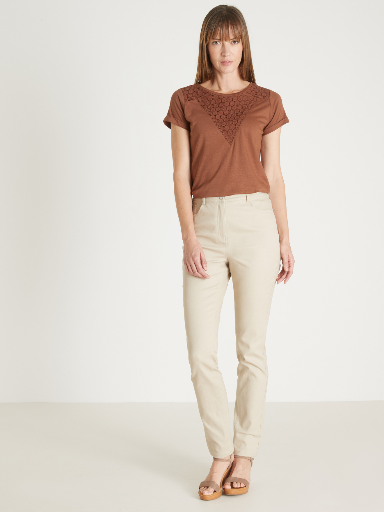 Pantalon 5 poches coupe droite