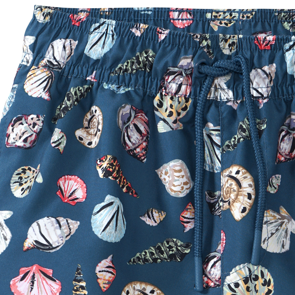 Famy Jungen Badeshorts mit Muschel-Allover dunkelblau / bunt