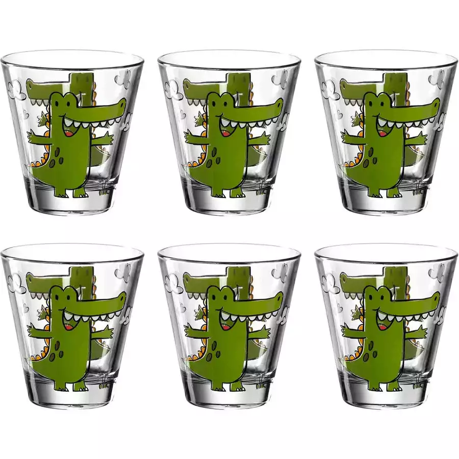 Leonardo Kinderbecher Bambini 215 ml 6er Set grün
