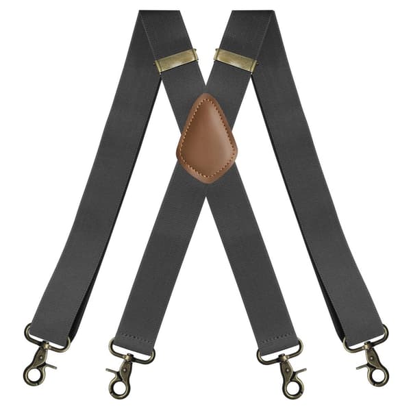 INF 4 Clips X Shape Justerbar Elastisk Suspender