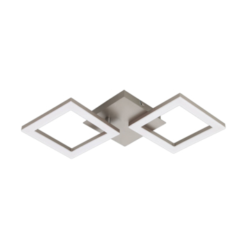 EGLO plafondlamp Huerta S LEDnikkel/ wit