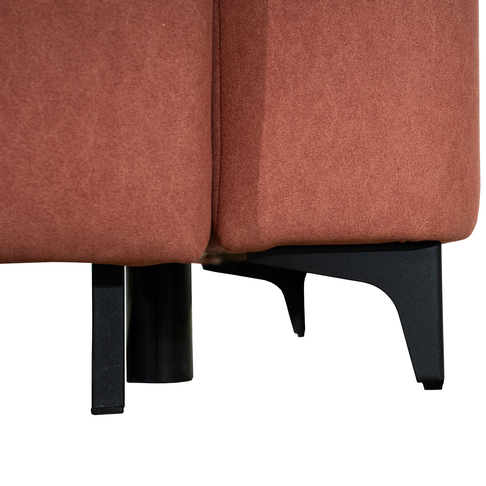 3-Sitzer Sofa - terracotta - Samt - mit Staukasten