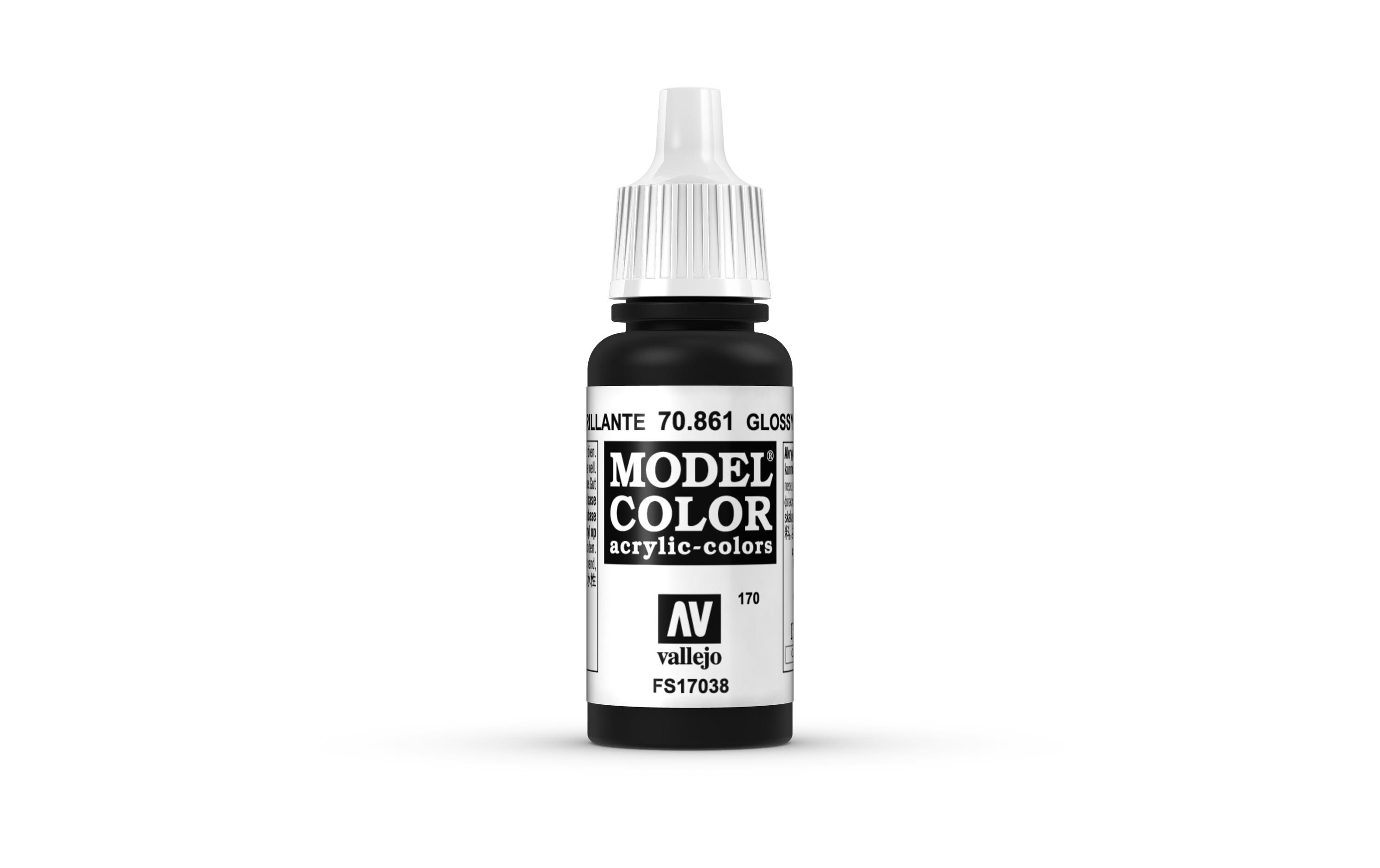 Acrylfarbe Glänzend, Schwarz 17 mlModel Color Gloss Black