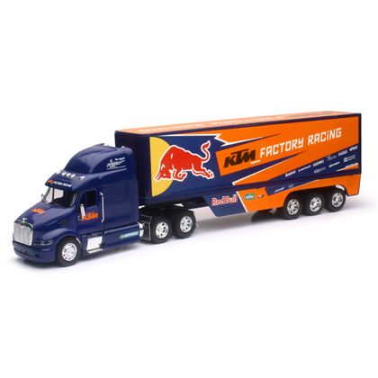Miniature Newray Camion Team KTM Red Bull - Echelle 1/32° - Bleu / Orange