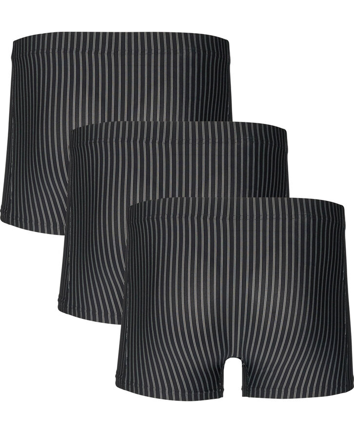 JBS JBS 3-pack tights microfiber Sort strib