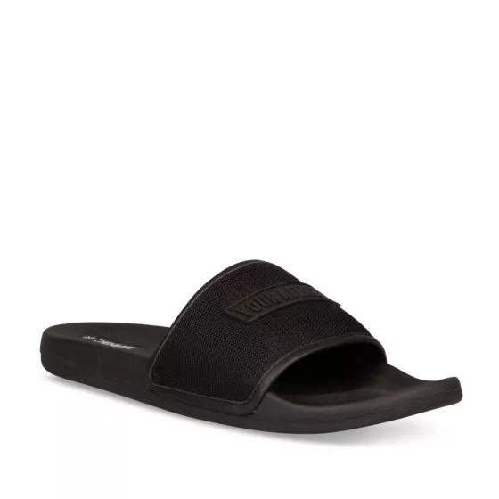 Claquettes NOIR DENIM SIDE