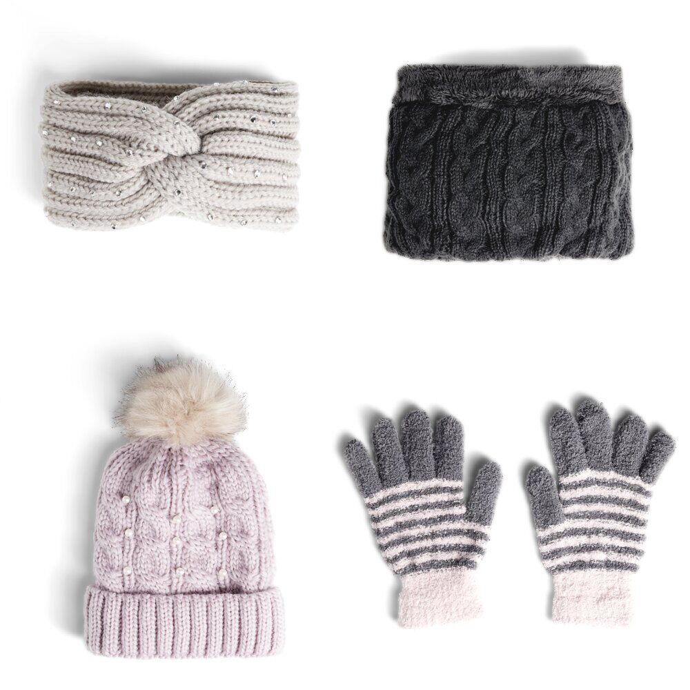 Bonnet/bandeau/écharpe/tour de cou/gant femme