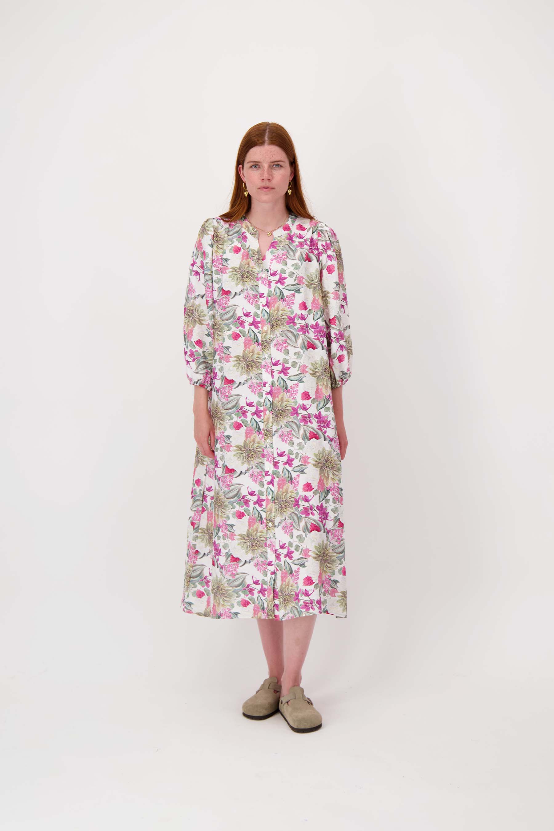jurk met bloemprint