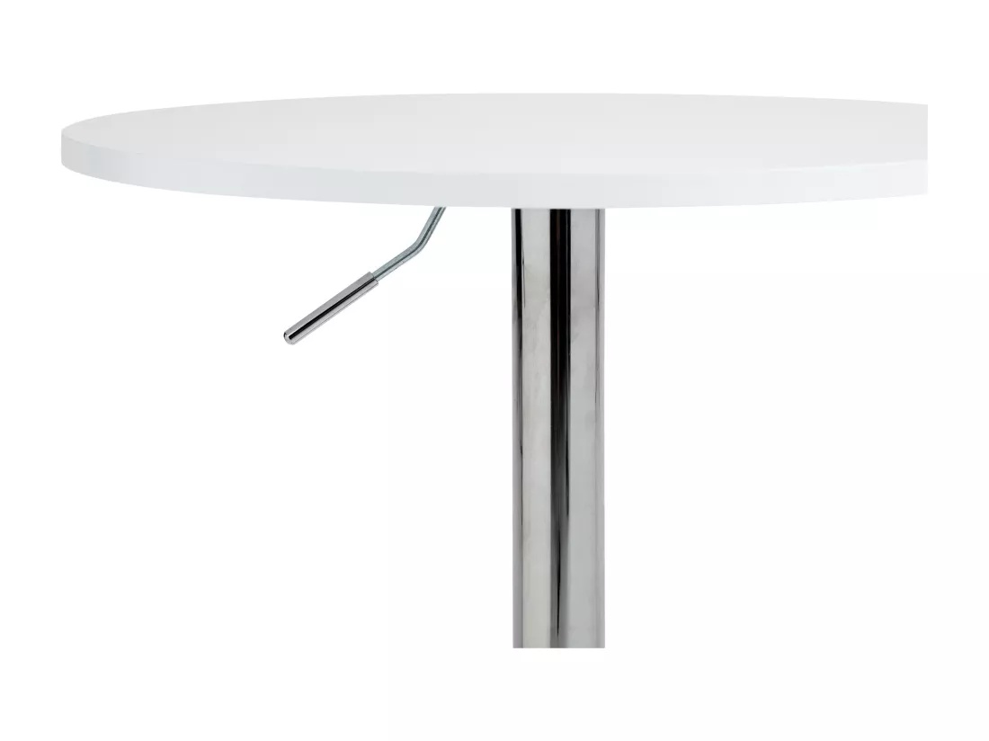Table haute - rond Ø 60 cm - Bois - Blanc - Lamoni