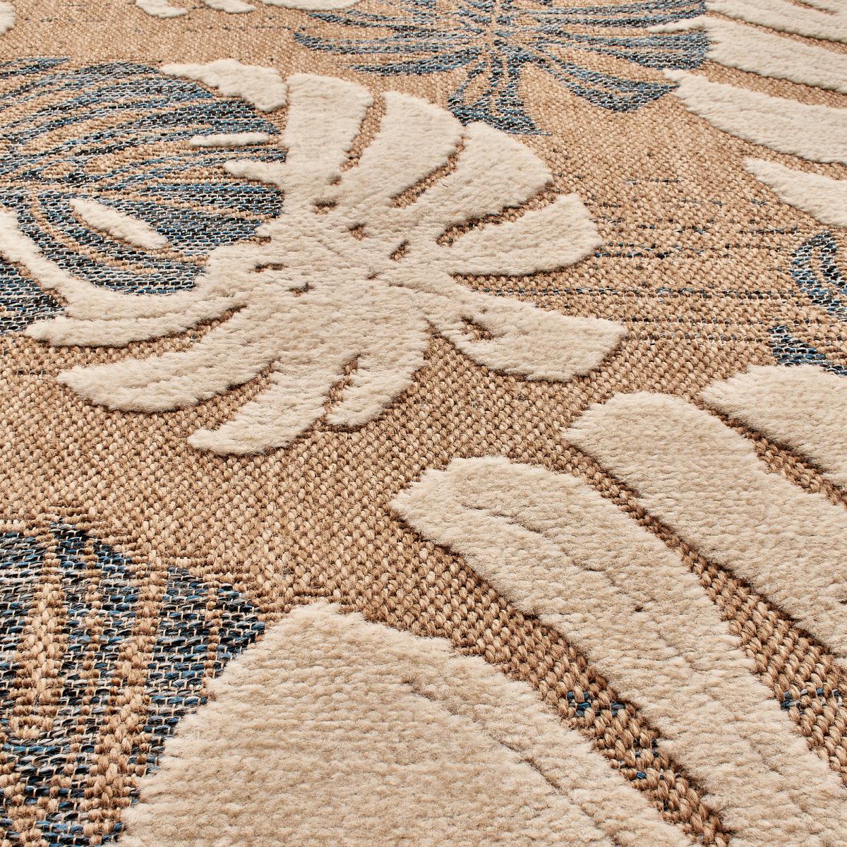Tapis extérieur bleu 200x290 cm