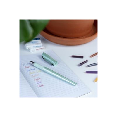 Schneider Callissima - Coffret cadeau avec stylo et différentes plumes - menthe