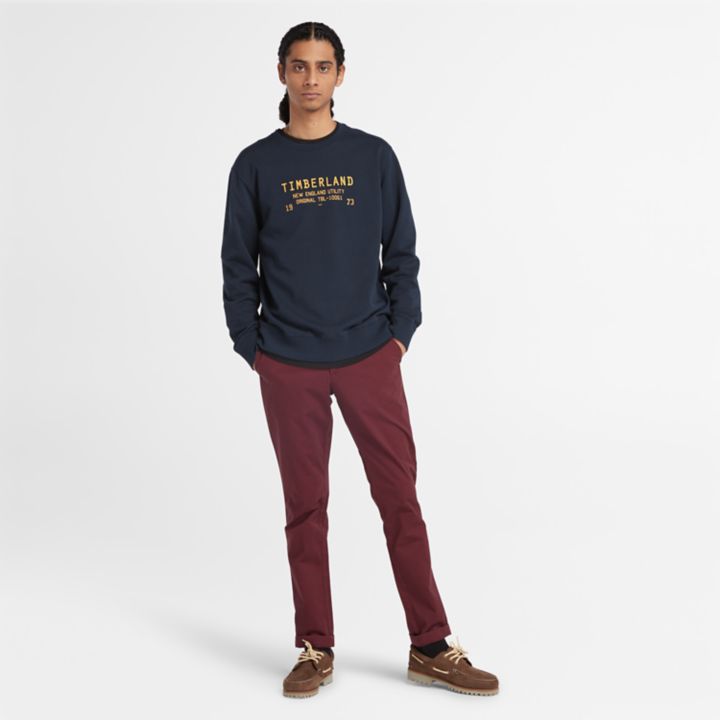 Calças chino elásticas Sargent Lake para homem na cor bordô.