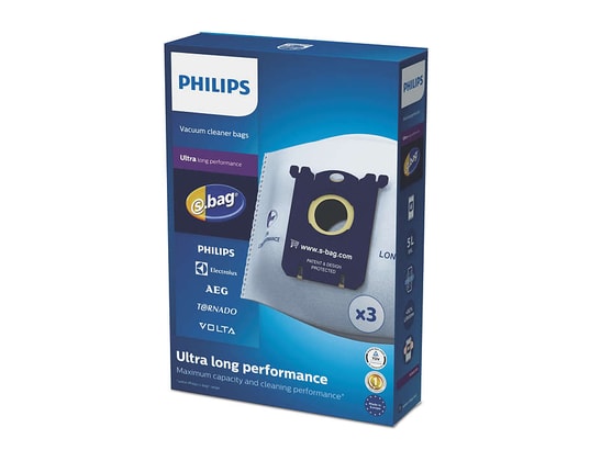 PHILIPS - Accessoire aspirateur FC8027/01 3 sacs S-Bag Ultra-longue performance