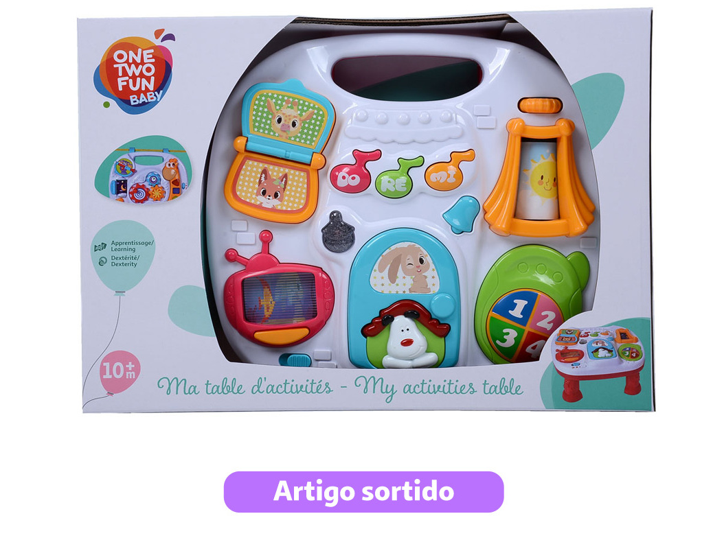 MESA MUSICAL ONE TWO FUN MODELOS SORTIDOS