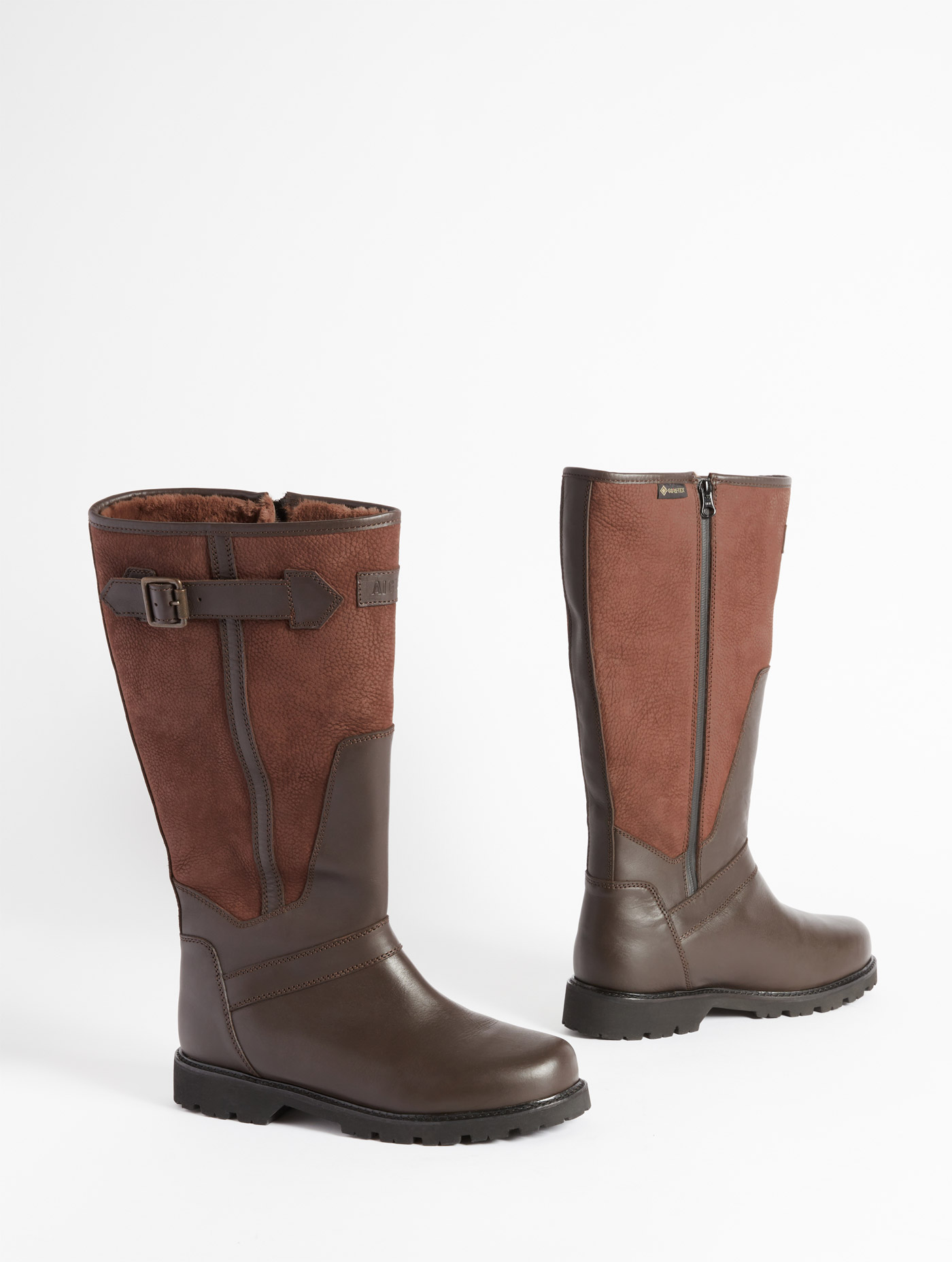 La botte d'expert pour les longues marches : cuir, GORE-TEX et fourrée DARK BROWN