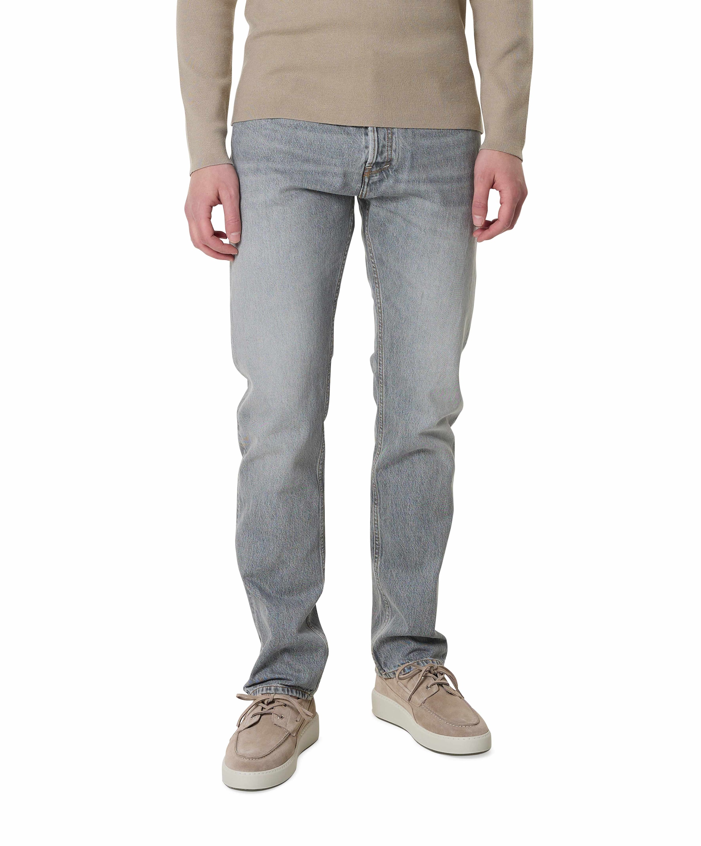 Tenue. Heren jeans grijs
