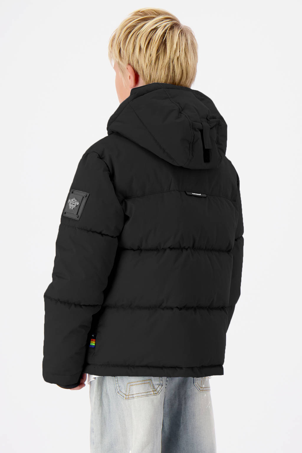 BLACK BANANAS gewatteerde winterjas JR. SONIK PLATE JACKET zwart