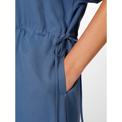 Damenkleid V-Ausschnitt, Blau