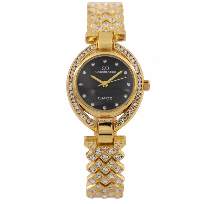 Sublime Montre Femme Métal Doré Strass GIORGIO