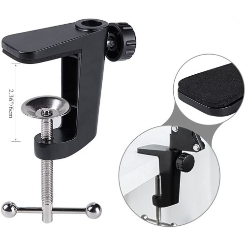 (70cm) Professionelle Studio Mikrofon NB-35 Scherenarm Halterung für Podcasts und Streams - Schwarz