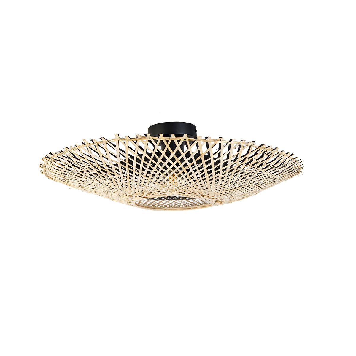 Oosterse plafondlamp bamboe 50 cm - Rina