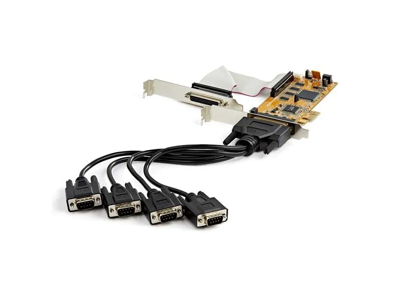 StarTech.com 8-Port PCI Express RS232 Serial Adapter Card, PCIe RS232 Serial Card, 16C1050 UART, Low Profile Serial DB9 Controller/Expansion Card, 15kV ESD Protection, Windows/Linux - Full Profile Bracket Incl - Seriel adapter - PCIe lavprofil - RS-2