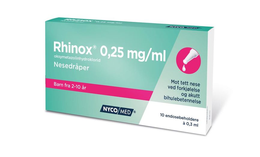Rhinox nesedråper 0,25mg/ml endose