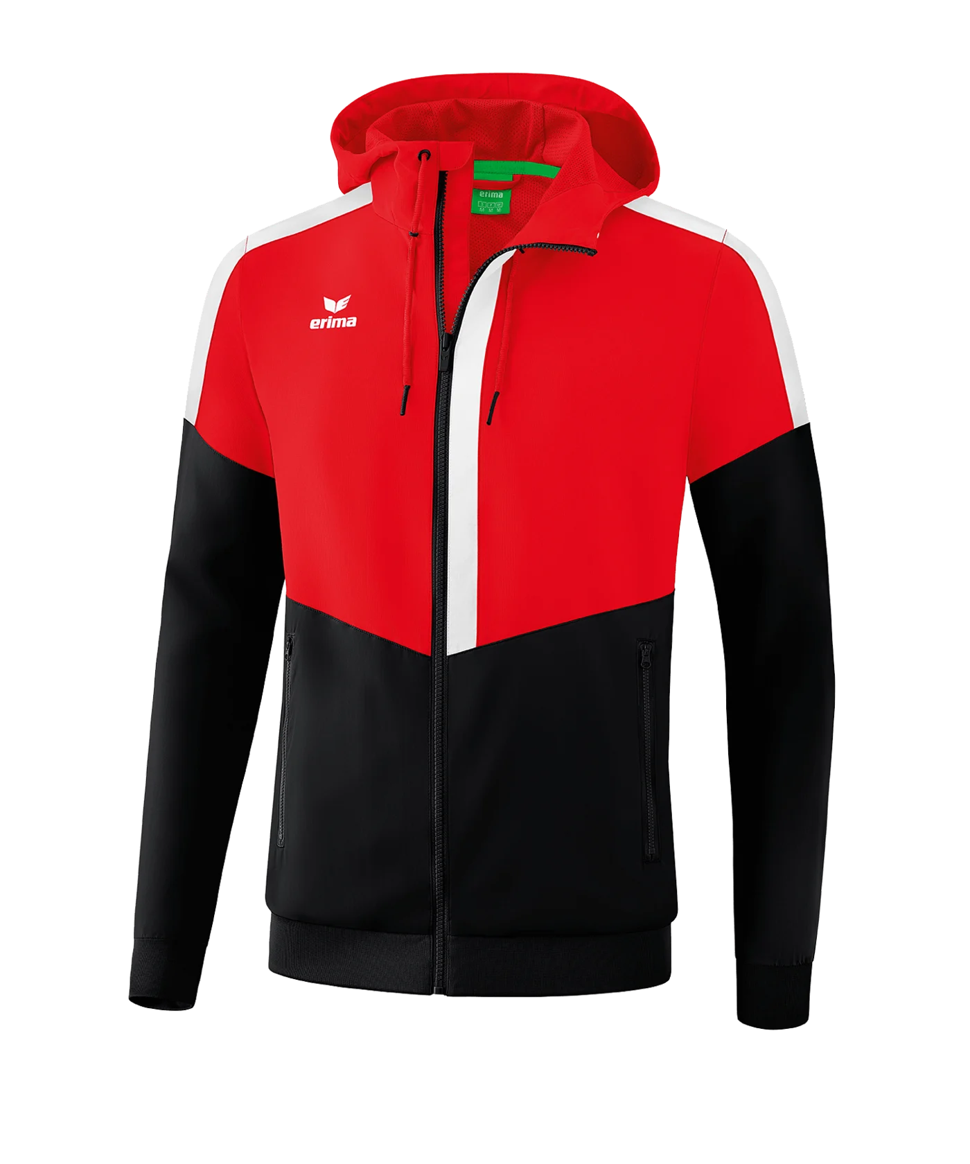 Erima Squad Präsentationsjacke Rot Schwarz