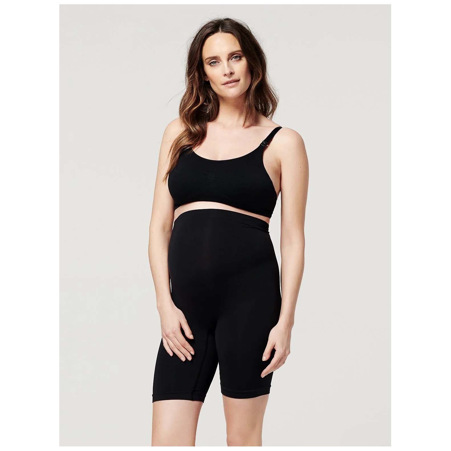 Noppies zwangerschapsshort seamless lang  effen zwart