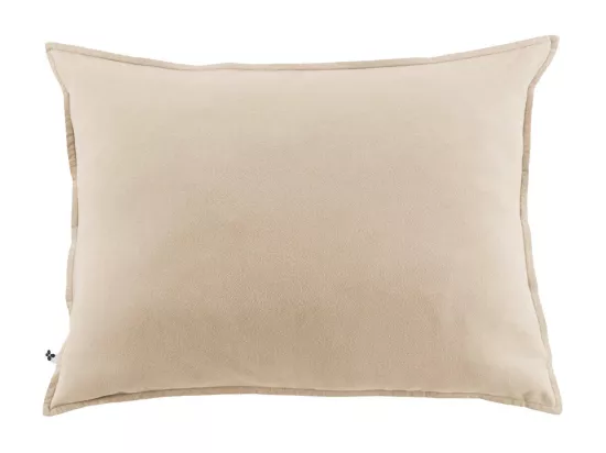HEDDA - Taie d'Oreiller 50x70cm Flanelle de Coton Coloris Sable