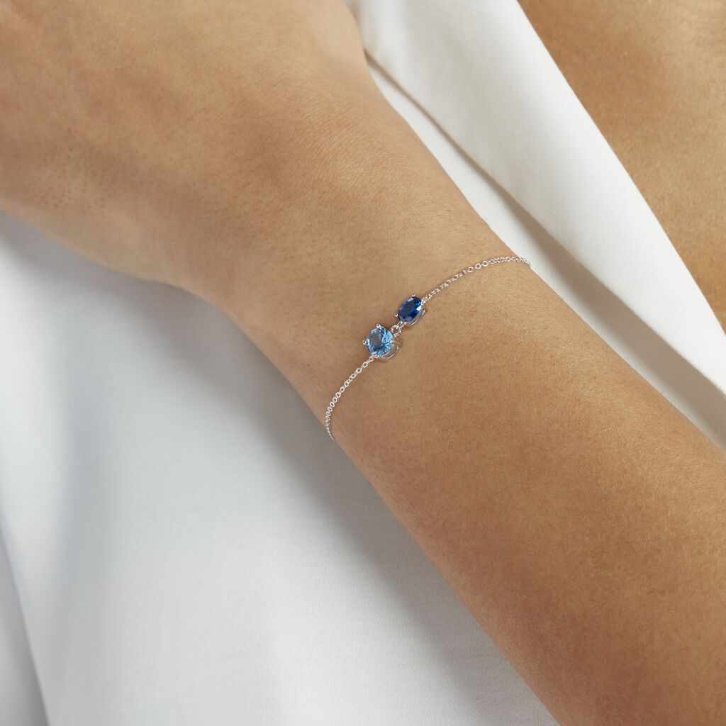 Bracelet Argent Blanc Brenna Oxydes De Zirconium