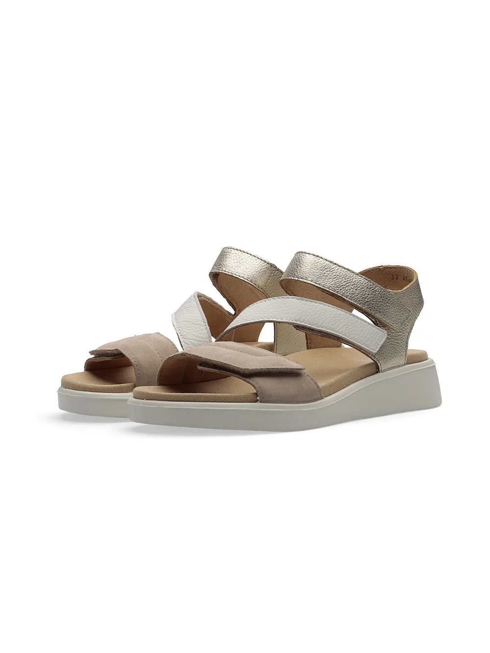 Sandale Madeira sand weiß platin
