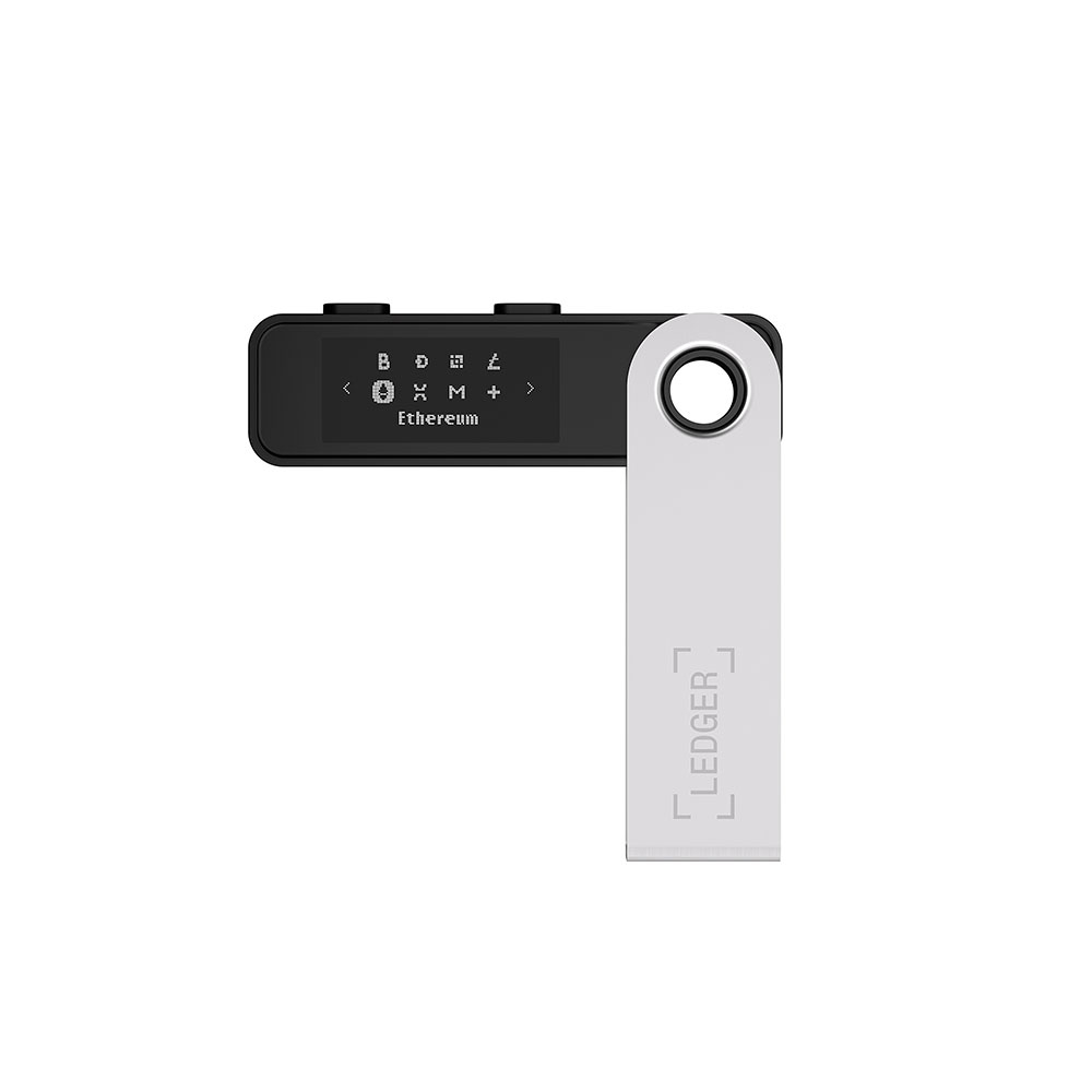 Nano S Plus Crypto Hardware Wallet Geldbörse Sicherheitschip Krypto-Währungen Bitcoin / Ethereum / NFT's - Retro Gaming (Orange/Violett)