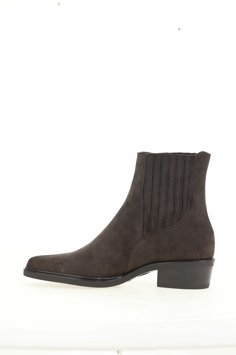 MJUS<br>Botas de camurça de cano médio com bico fino