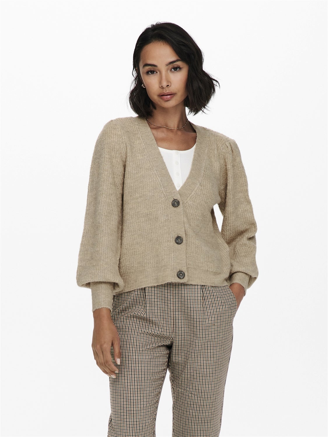 JDYDREA Strickjacke Simply Taupe