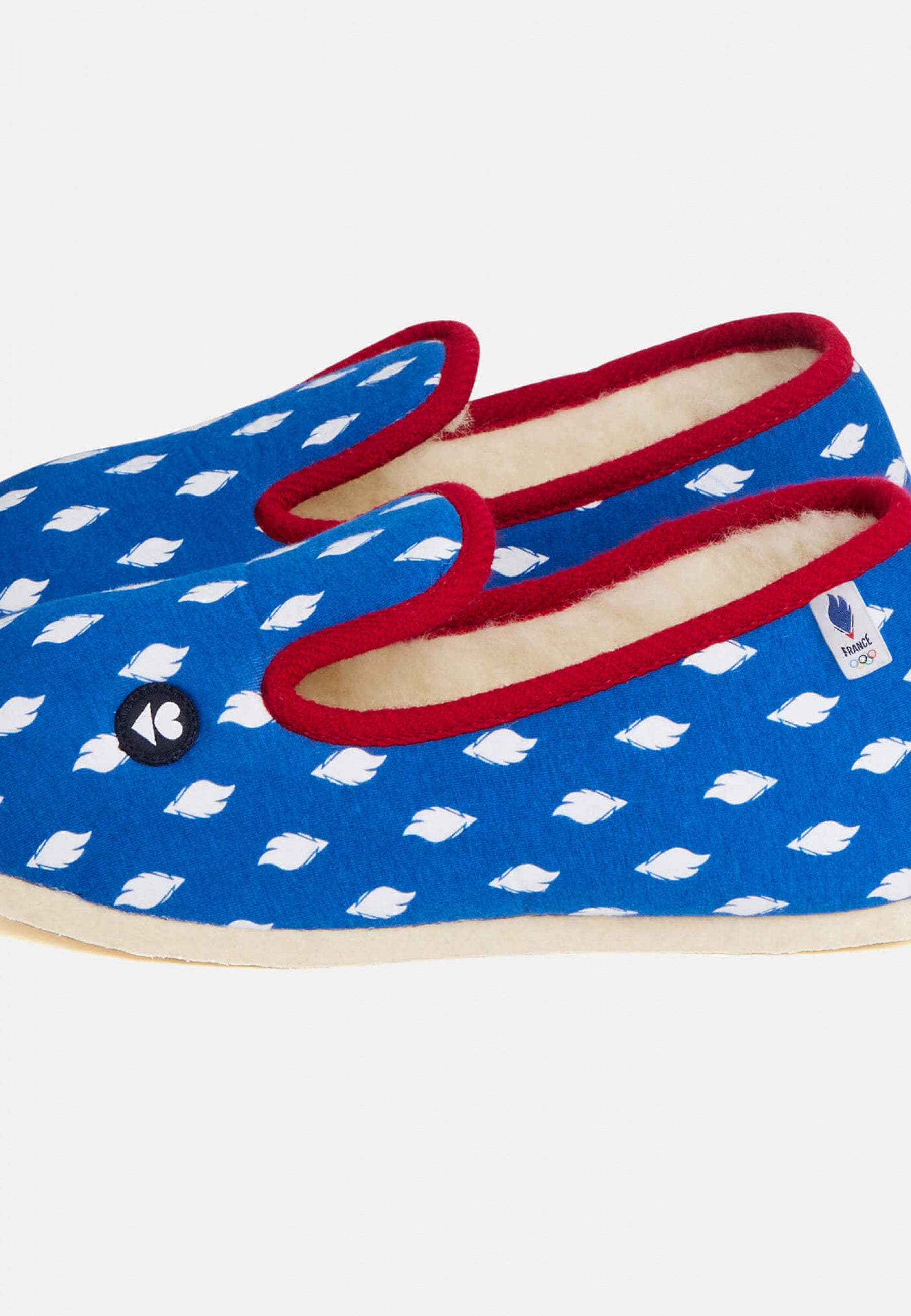 Chaussons d'intérieur en laine-Charentaises Coq