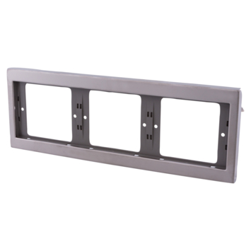 Berker K5 Afdekraam 3-voudig RVS