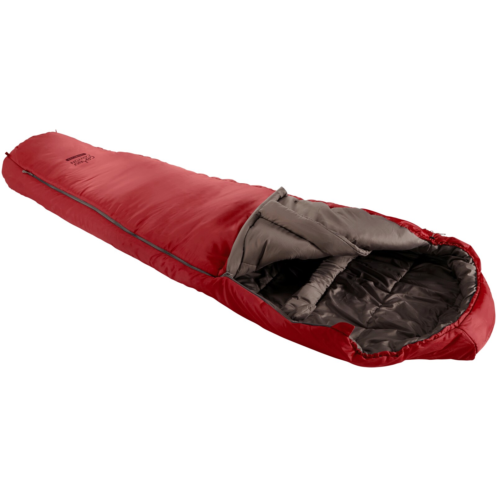 Winter Mumien Schlafsack 3 Jahreszeiten Lang Grand Canyon Fairbanks 205 XL -21°C Farbe: Red Dahlia