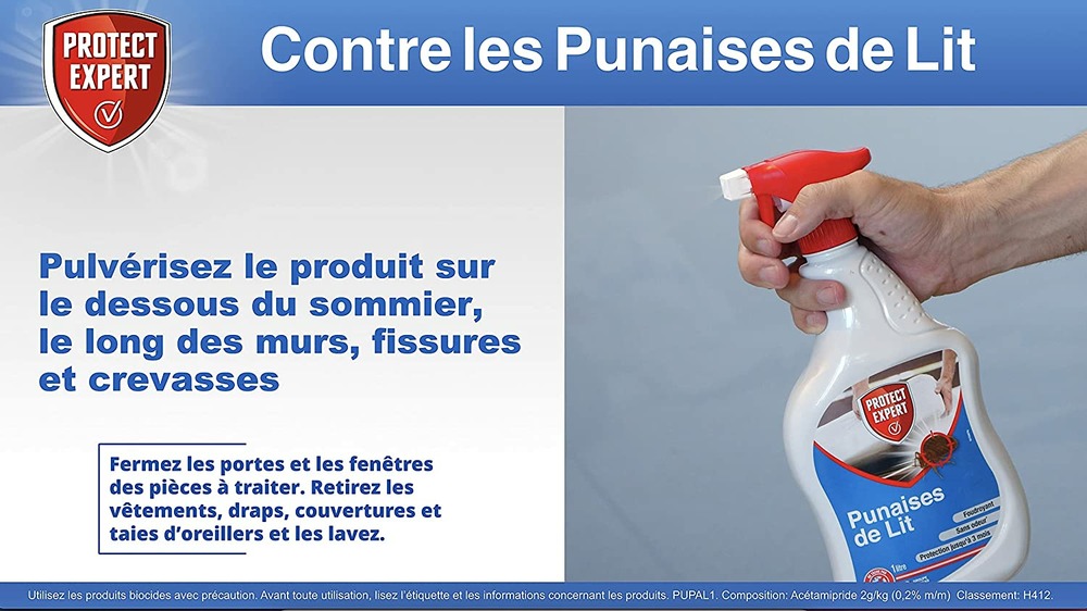 Lot de 2 spray anti-punaises de lits, foudroyant | prêt à l'emploi | 2